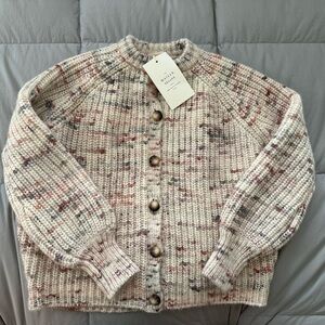 NWT Sezane Pierre Cardigan, pastel/multicolor (small)